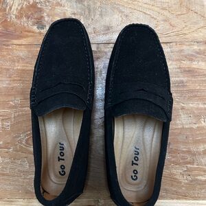 Amazon Black Suede Loafers for Men
